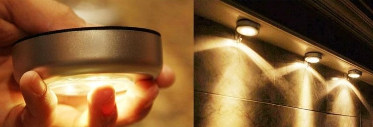 LAMPKA SAMOPRZYLEPNA 3xLED UNIWERSALNA DOTYKOWA Rodzaj gwintu zintegrowane źródło LED