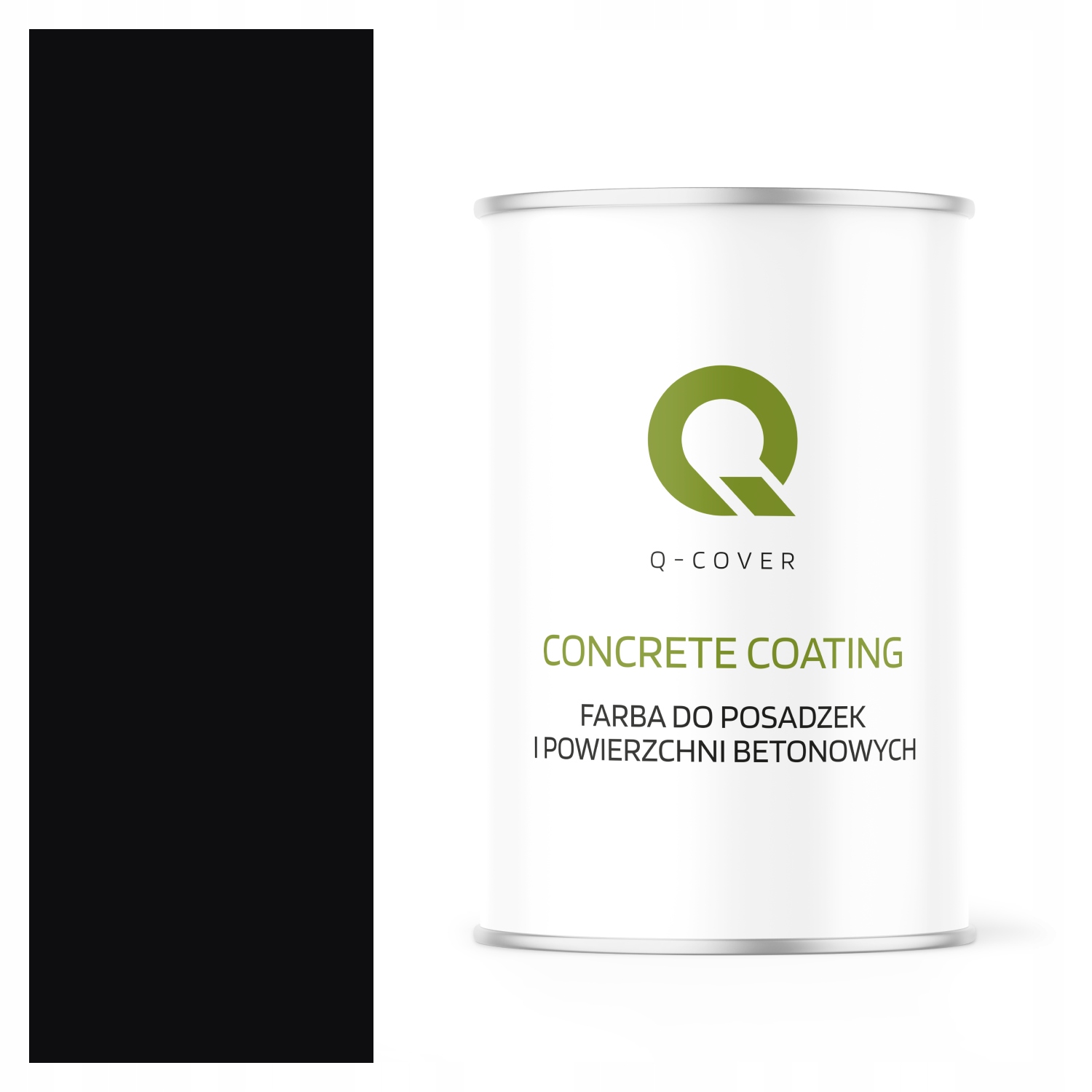 Farba Do Posadzek Betonowych Ochronna Odporna Betonu Czarny Ral 9005 0,9L