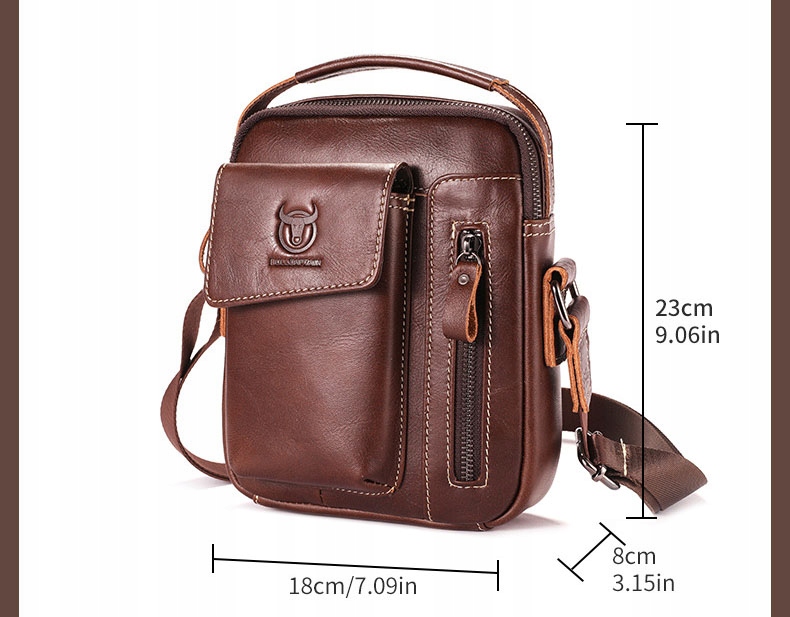 SASZETKA DO RĘKI TORBA MĘSKA NA RAMIĘ SKÓRZANA TORBA Plecak brązowy Kod producenta TORBA męska