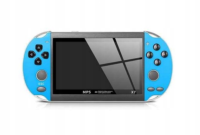Konsola X7 8GB MP5 MP4 MP3 Gry Bajki Niebieska