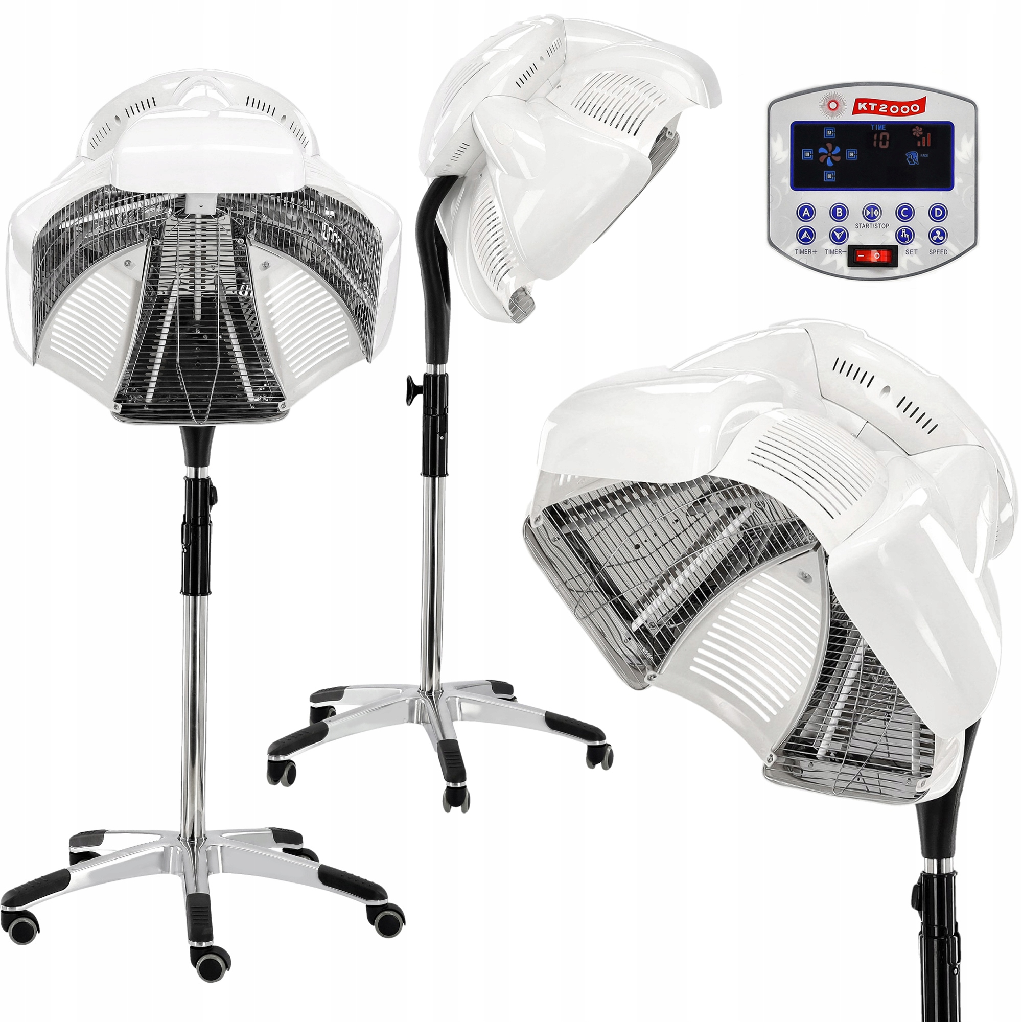 Infrazon fryzjerski klimazon stojący do salonu pielęgnacja włosów biały