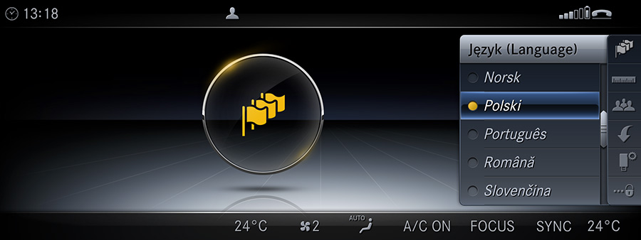 MERCEDES S KLASA W222 NTG 5.5 RADIO POLSKIE MENU USA/EU Zakres mapy Europa