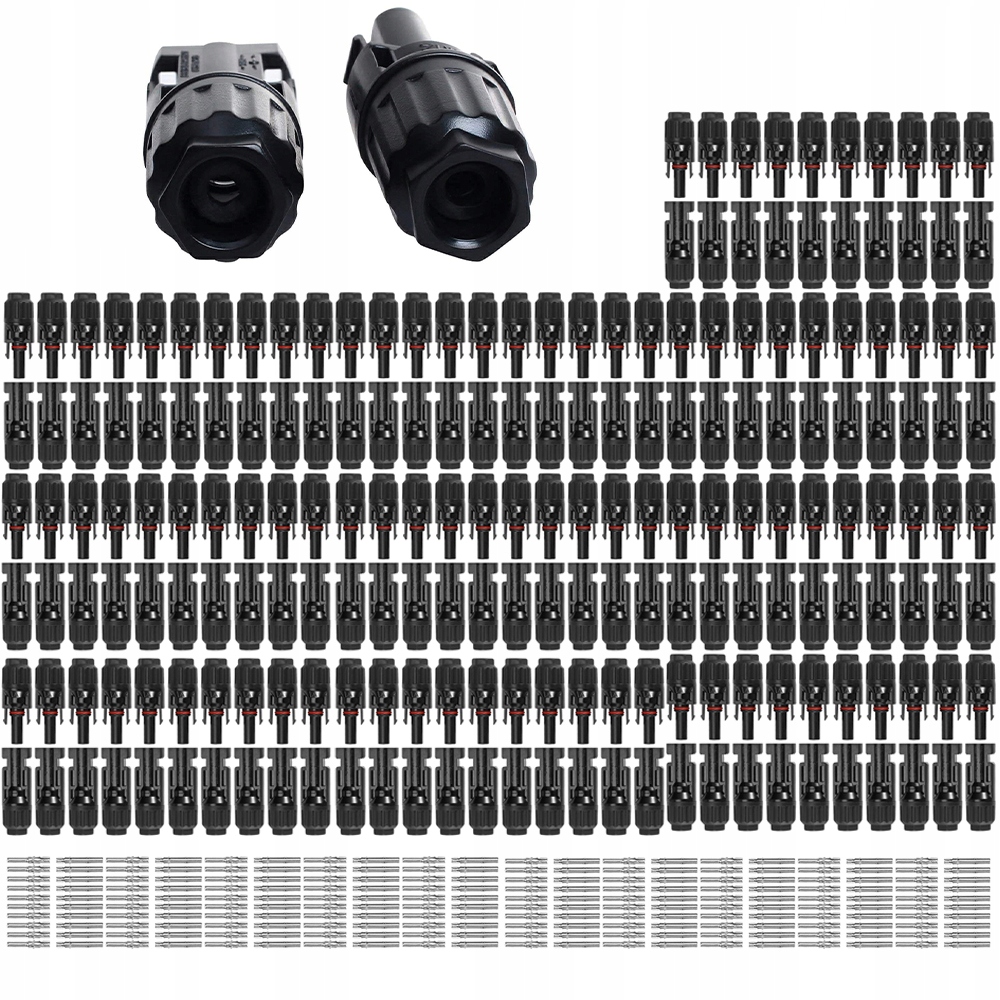 100 Párů Solárních Konektorů, Solární Zásuvka Zástrčkový Konektor, Kabel 2,5 6 MM²