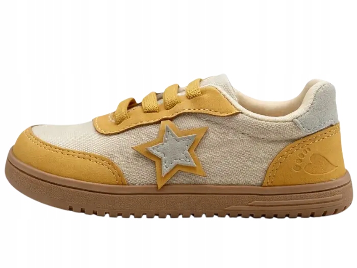 Buty Barefoot dr.Bareff Star Yellow Trampki Barefoot Dla Dzieci R.26