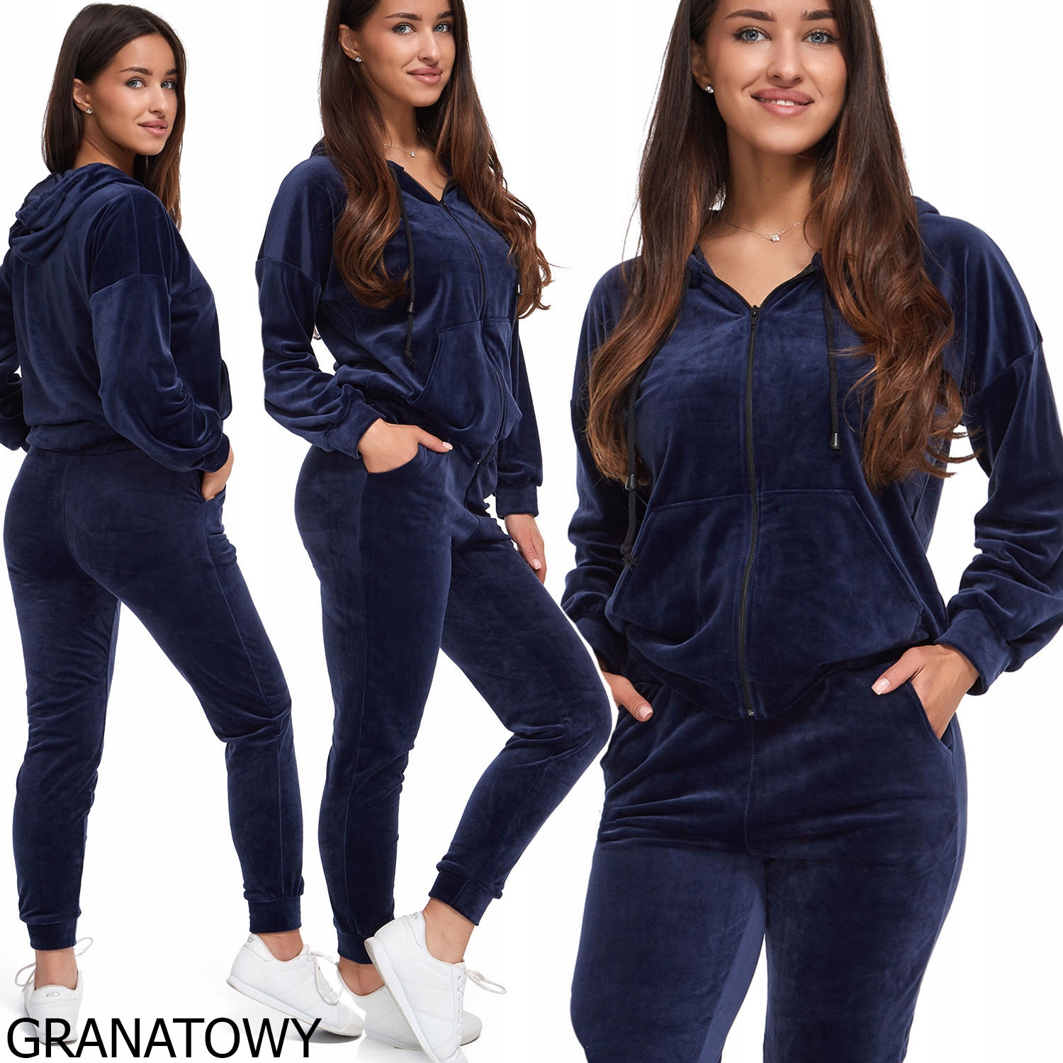 

324_ 3XL/46 _welurowy Komplet Dresowy