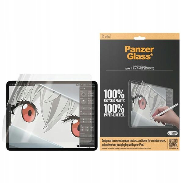 PanzerGlass GraphicPaper pro iPad Pro 12,9" (2018-2022) s antireflexní úpravou, vhodné do pouzdra
