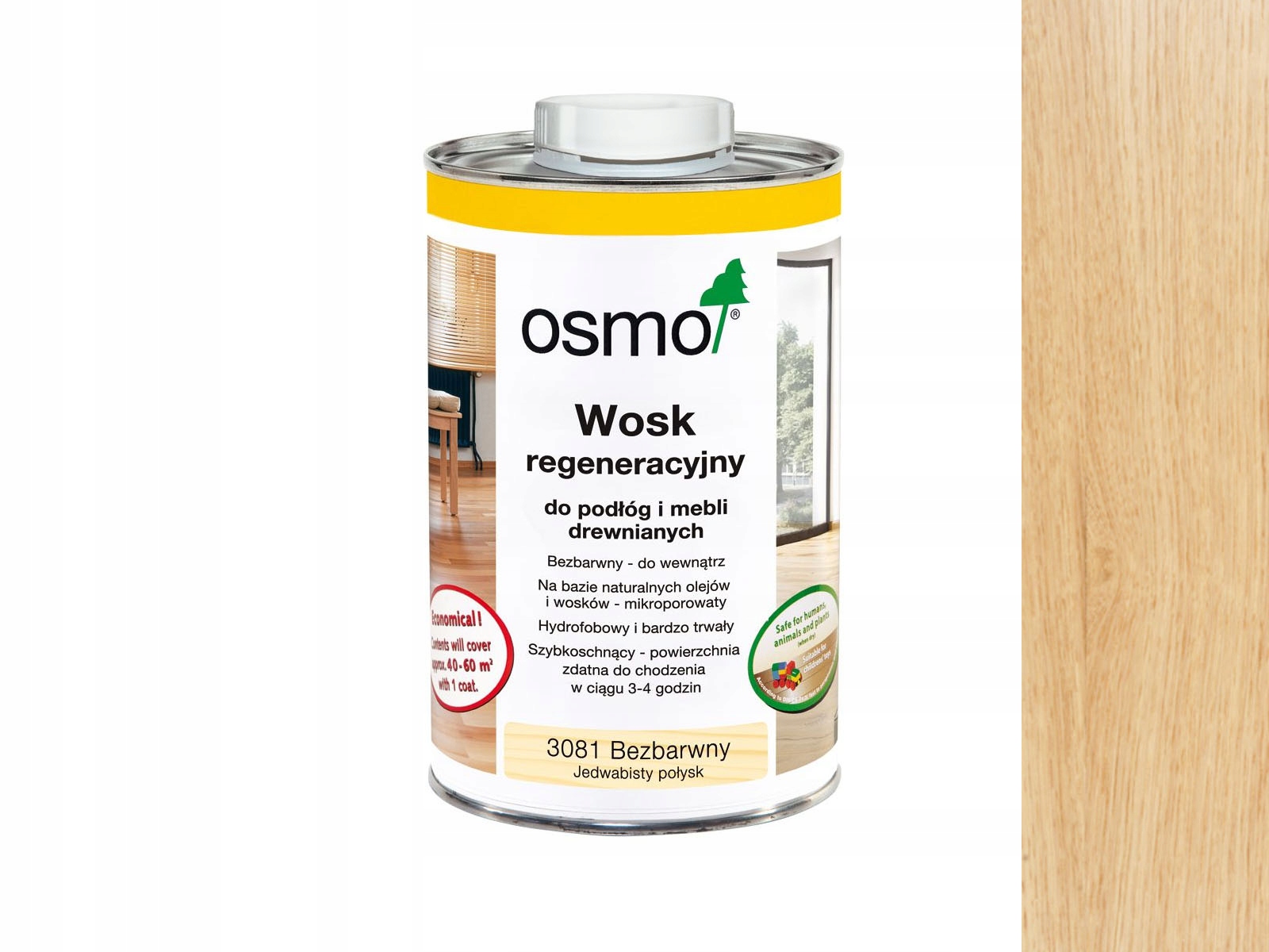 Osmo Regeneračný vosk Bezbarevný Polomat 3098 2,5L