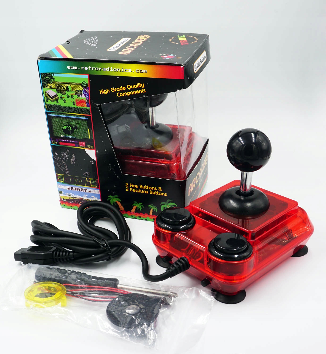 ArcadeR --- nový joystick --- Zx Spectrum Commodore Atari Amiga