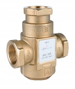 Teplotný Ventil Na Ochranu Návratu Kotla Atv 335 DN25 Ø 1" Cal 9 m³/h 55°C