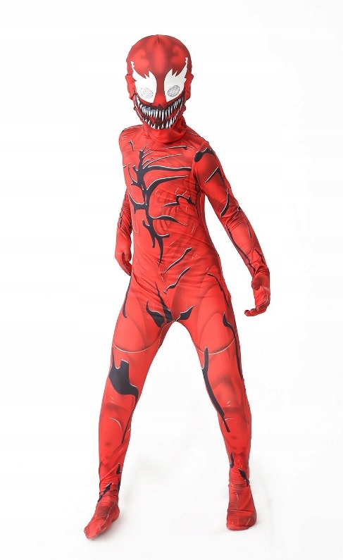 STRÓJ VENOM 2 CARNAGE COSPLAY SKIN 116/122 6-7 L Płeć Chłopcy