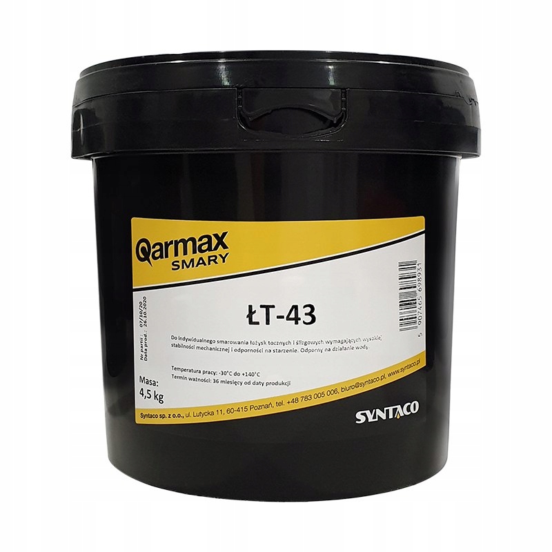 

Smar Do Łożysk Tawot Qarmax ŁT-43 4,5kg