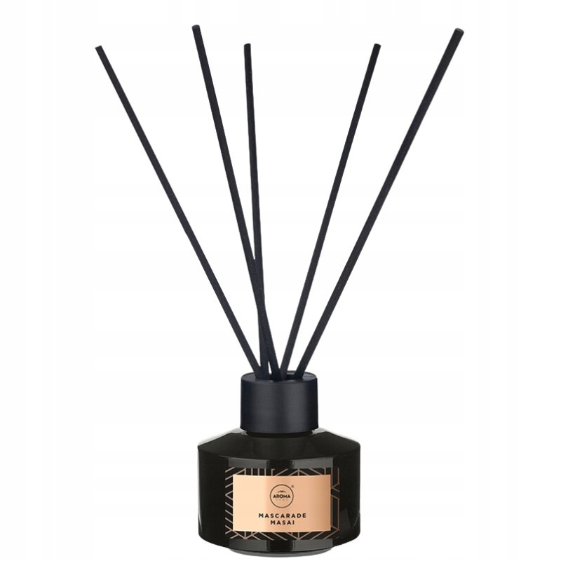 ZESTAW PREZENTOWY UNIQUE MASCARADE MASAI PATYCZKI ZAPACHOWE + ŚWIECZKA 2W1 Marka Aroma Home