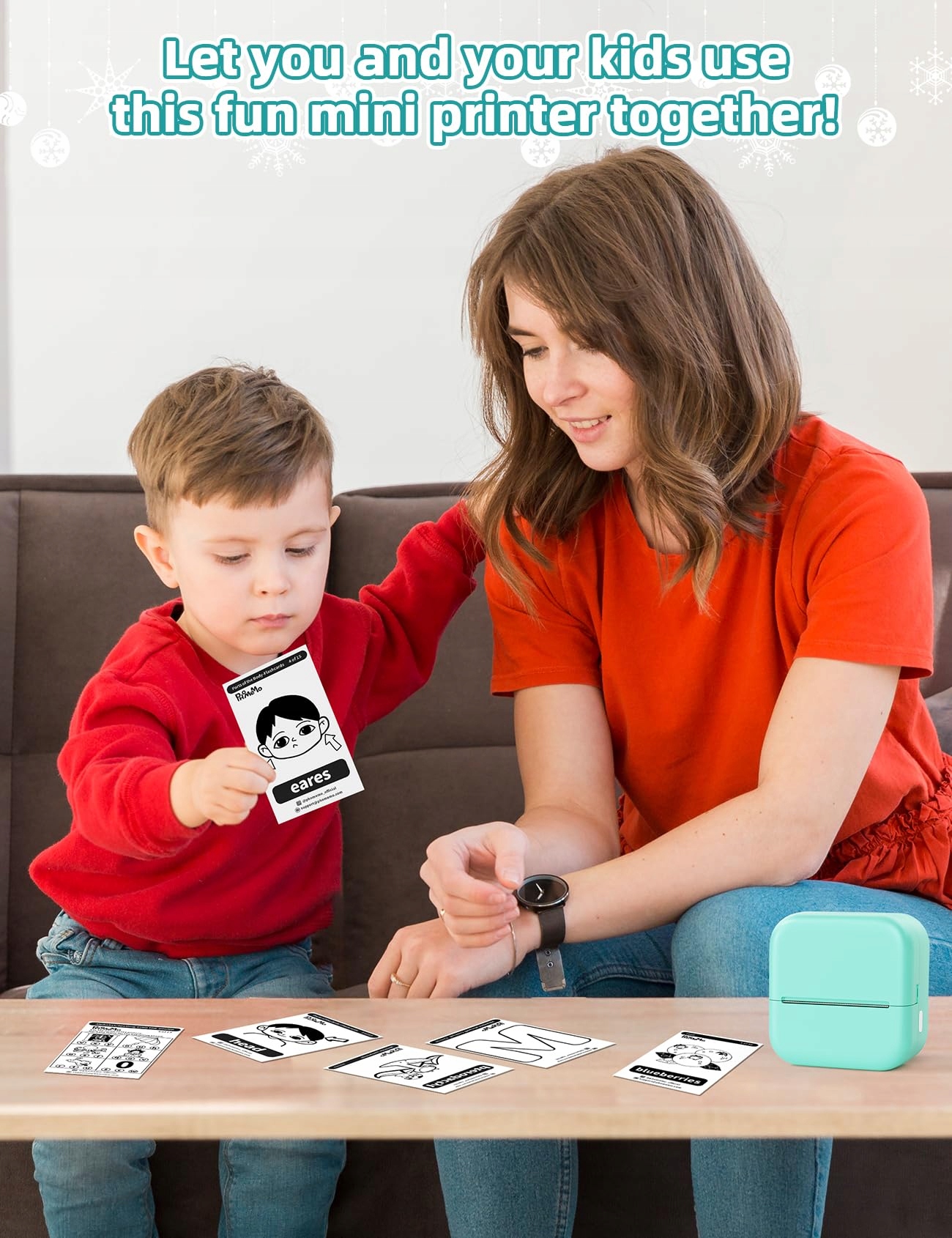 MEMOKING Mini Drukarka Bluetooth Termiczna Do Zdjęć i Notatek Zielona — miniatura 5