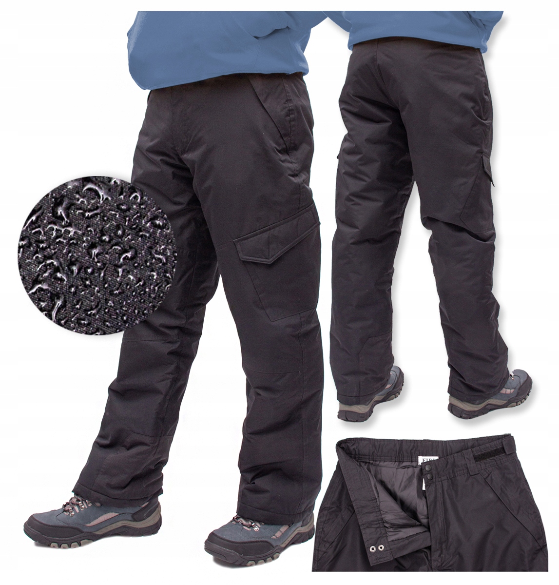 spodnie Narciarskie Snowboard męskie Ocieplane S