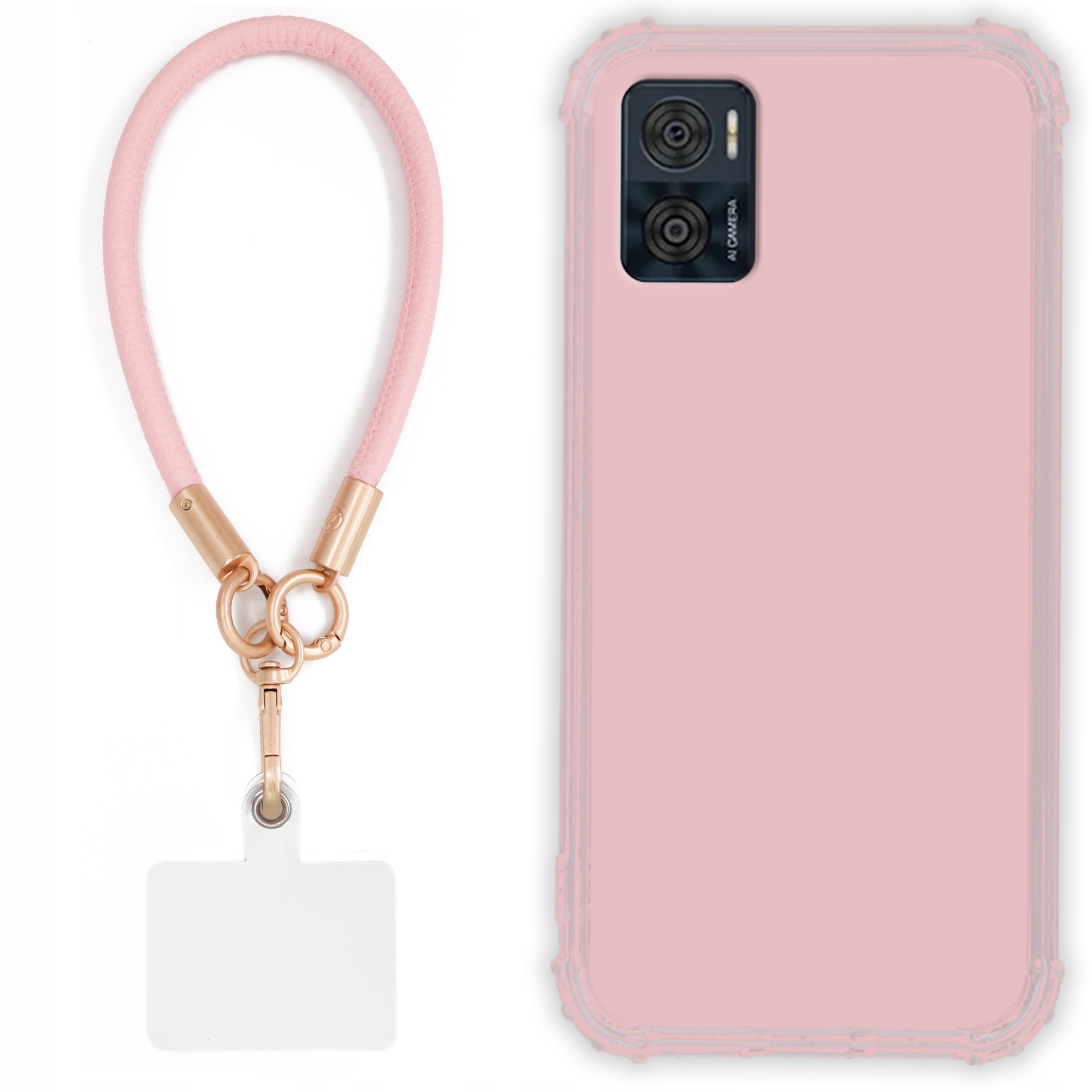 Pouzdro Pro Motorola E22I Case Antishock Pinky Růžové vodítko Sada Odolné