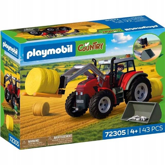 PLAYMOBIL 72305 Country Duży traktor z belami siana