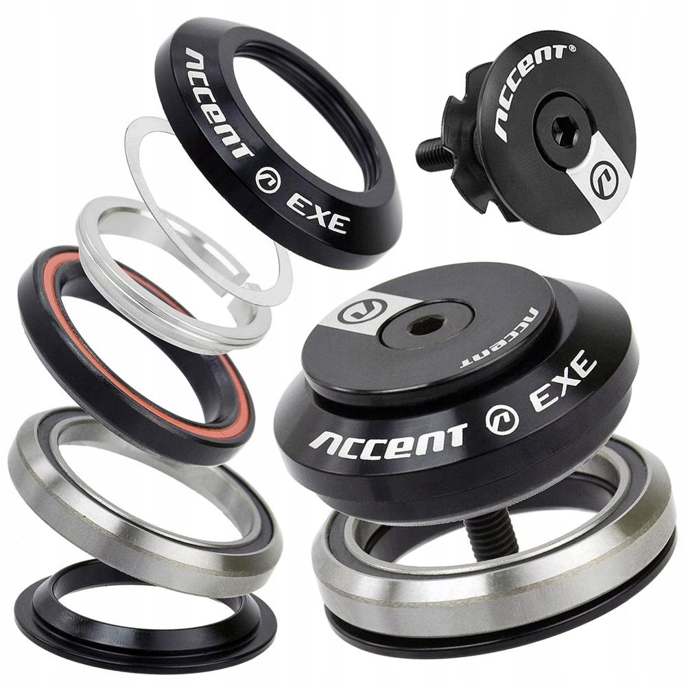 Integrované kormidlo Accent Hi-exe 1-1/8"-1-1/4" IS42/IS47 strojní ložiska