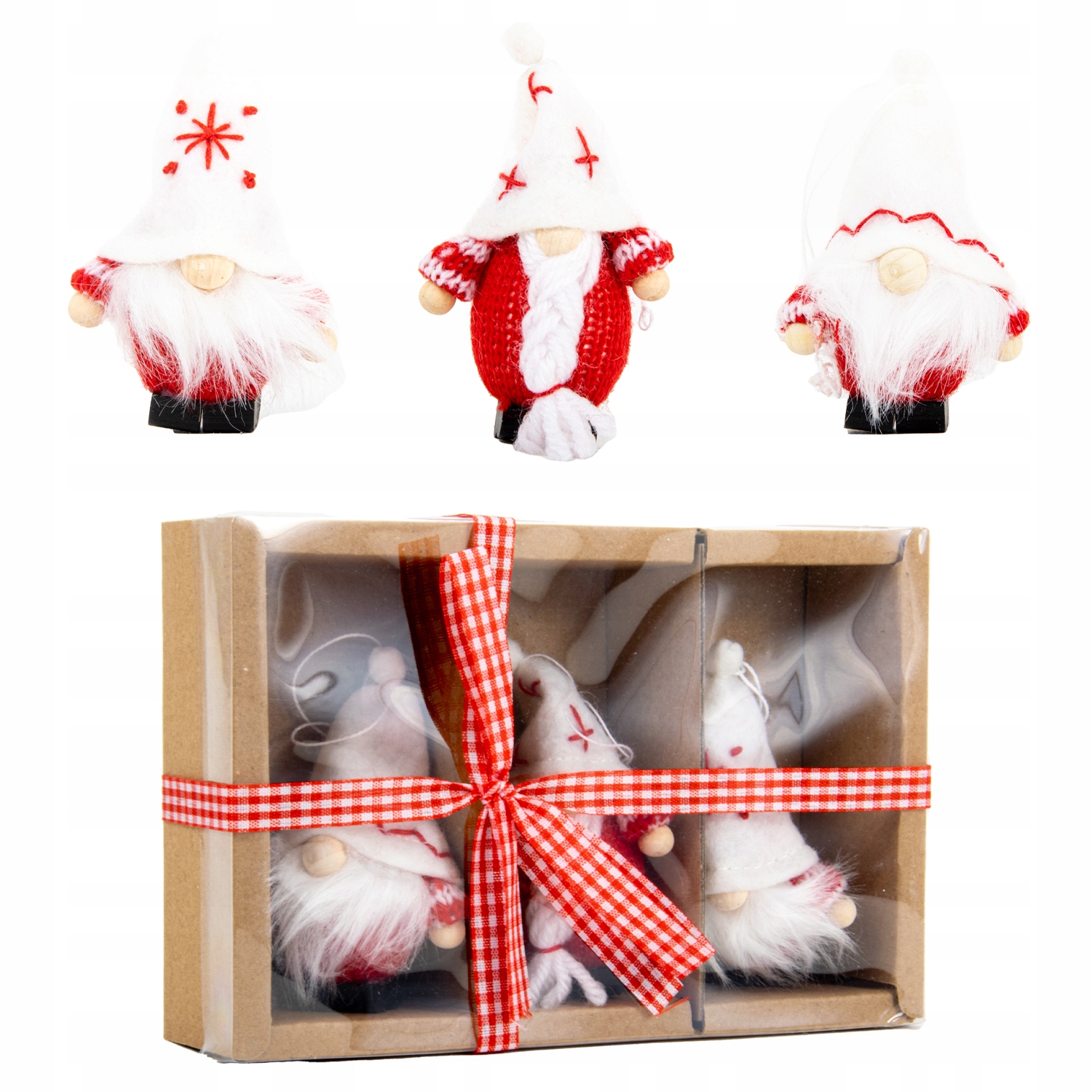 

Świąteczny Skrzat Zawieszka Na Choinkę kpl. 3