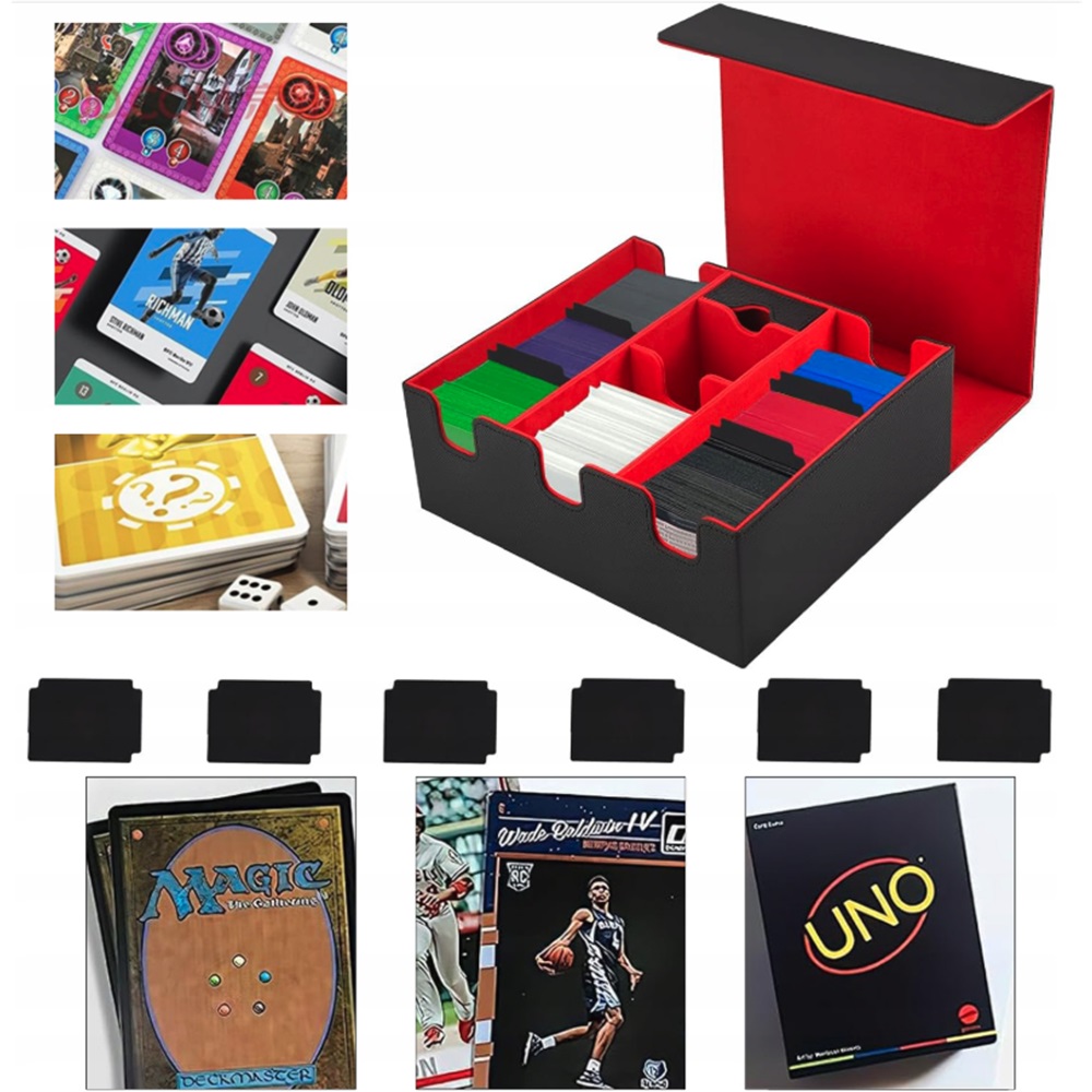 PUDEŁKO NA KARTY KOLEKCJONERSKIE MAGNETYCZNE 6W1 ORGANIZER NA 1500 KART