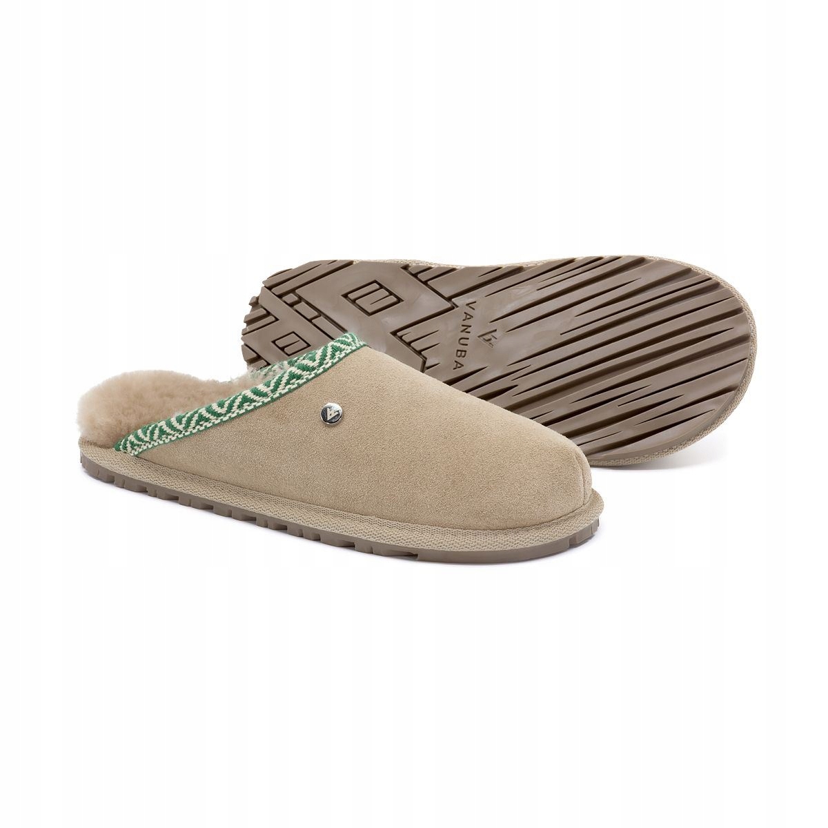 Dámské pantofle Horalské Pantofle Loutky Vlněné teplé Béžové velikost 41