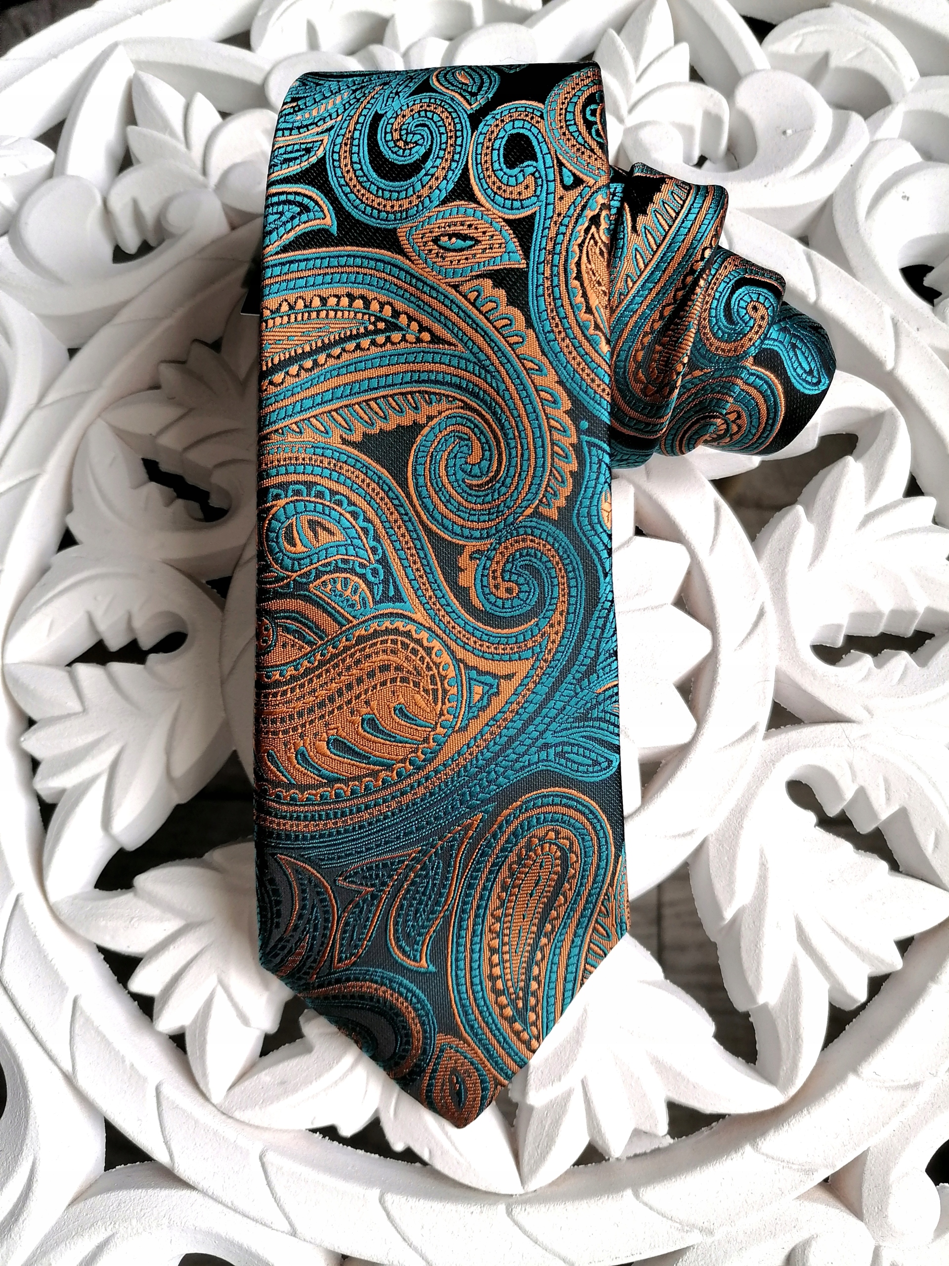 

Żakardowy Krawat Męski Vincitrone Wys24h