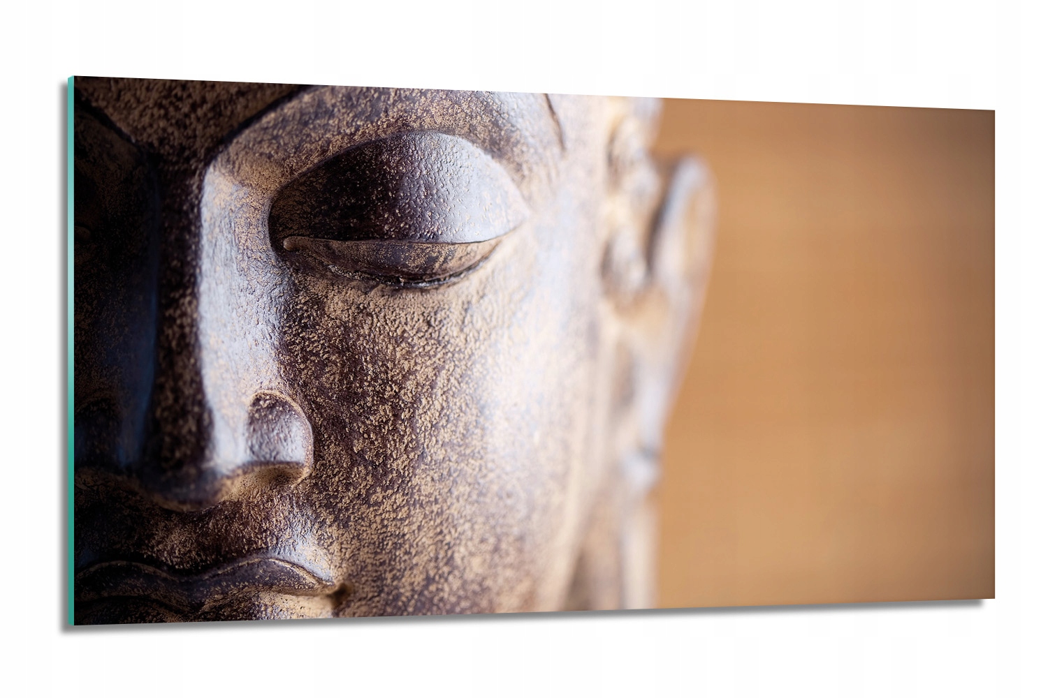 sklenená doska Buddha tvár kuchynská socha 120x60