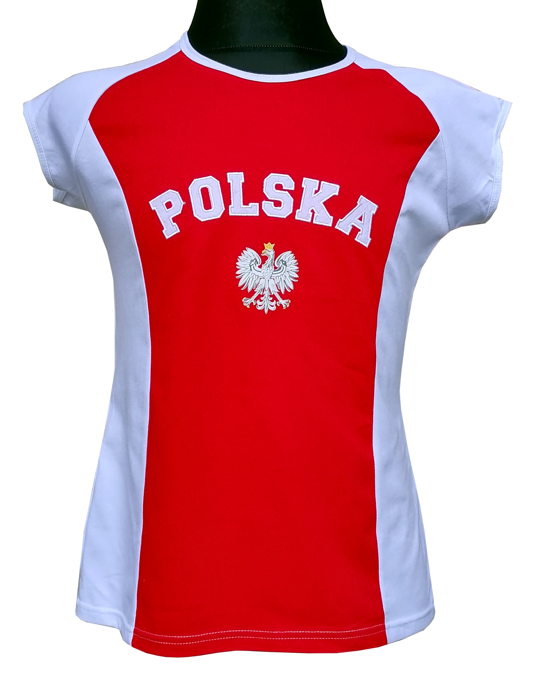 Koszulka bawełniana damska kibica Polska :: rozmiar XL