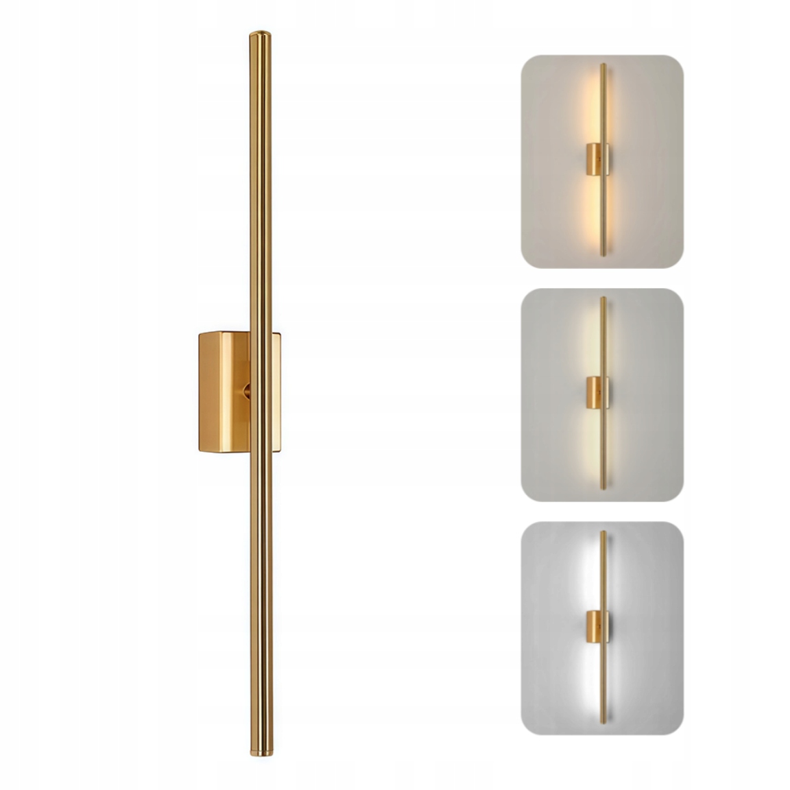 Nástěnná Led Lampa Vnitřní Zlatá Loftová Moderní 3000/4500/6500K