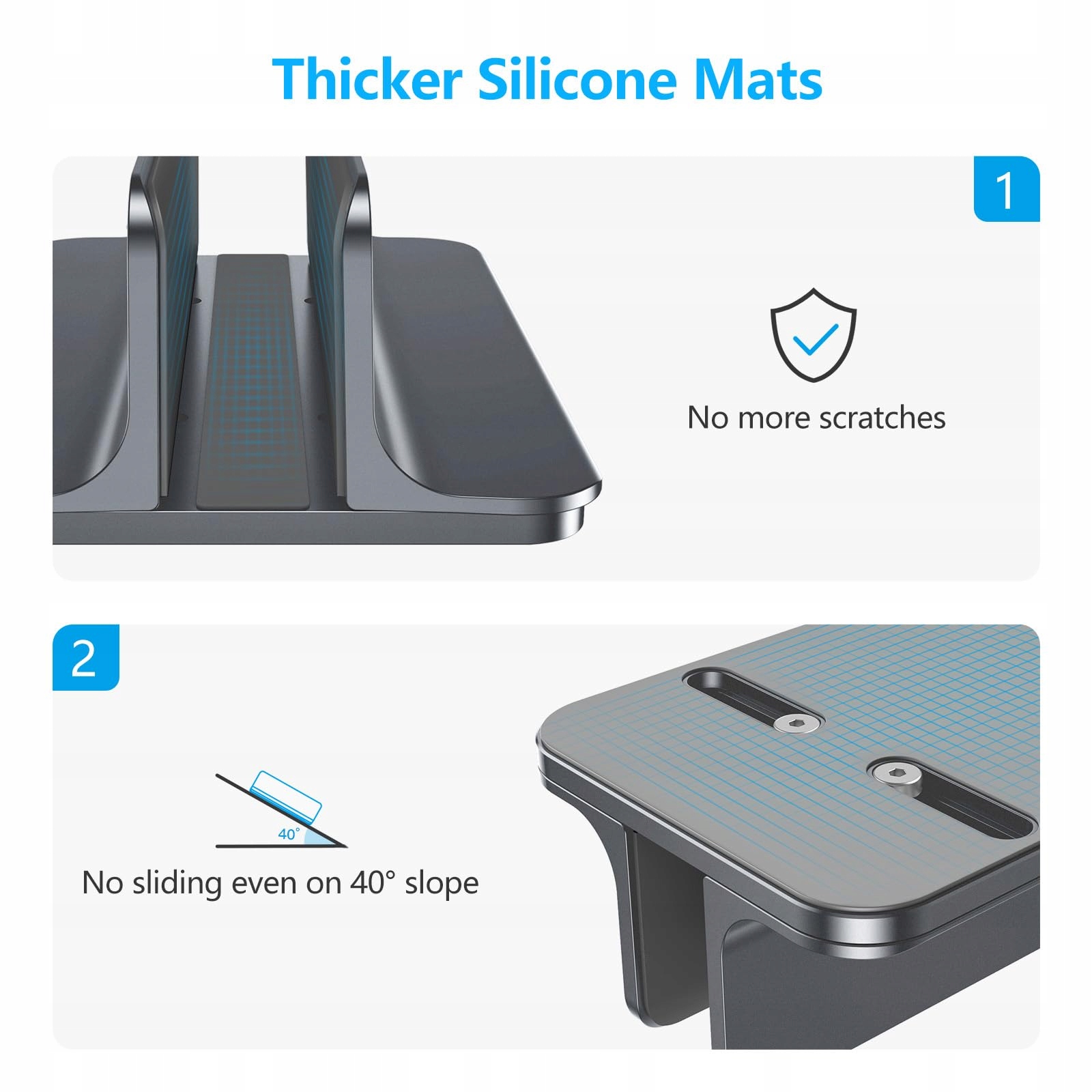 OMOTON PIONOWY UCHWYT STOJAK NA LAPTOP ALUMINIOWY REGULOWANY — miniatura 3