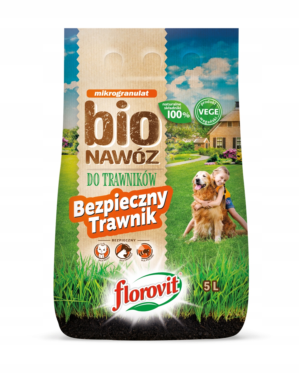 

Florovit BIOnawóz do traw Bezpieczny Trawnik 5l