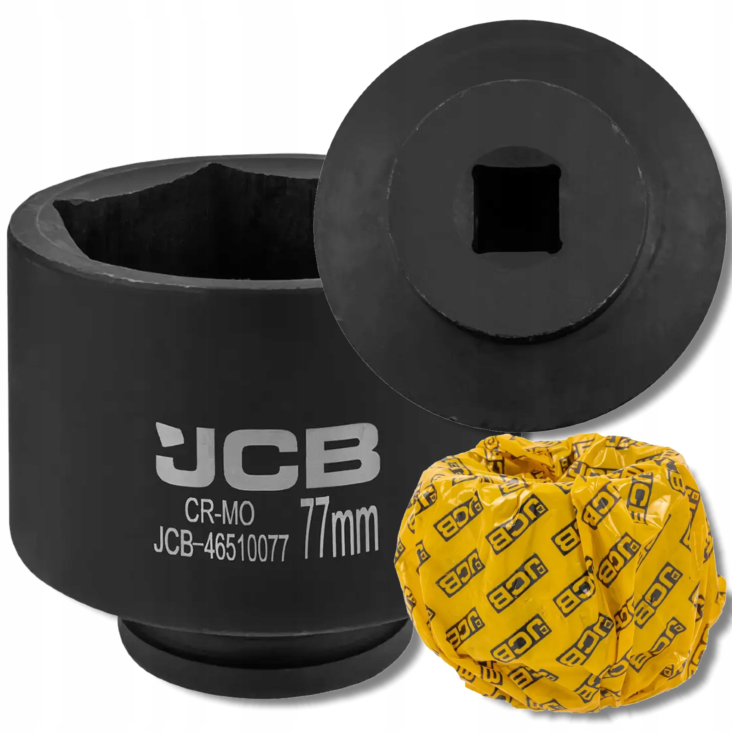 Nárazový nástavec hluboký 3/4" Cr-Mo šestihranný nástrčný klíč 77 mm Jcb