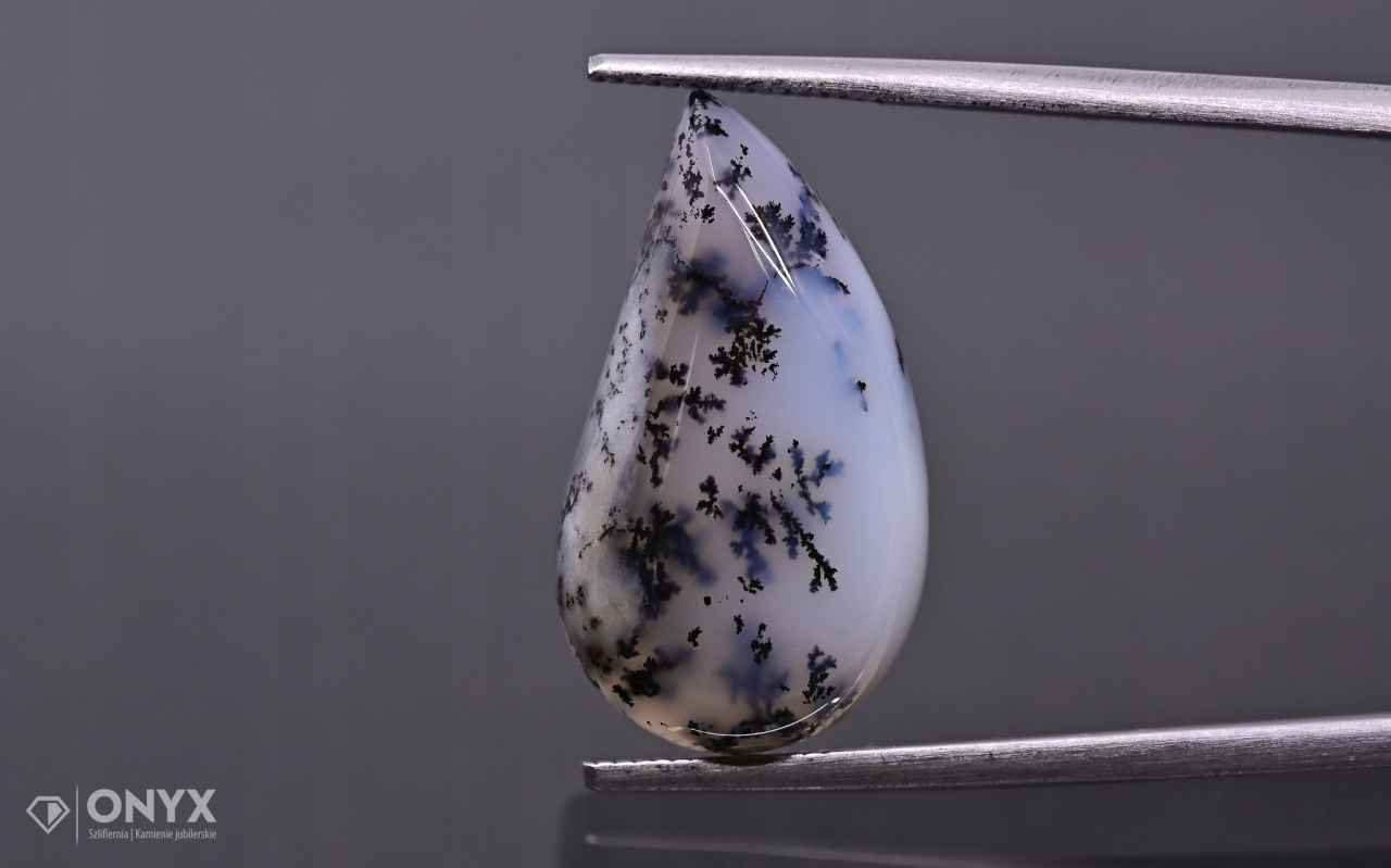 Dendritový achát z Turecka kabošon nepravidelný 21,