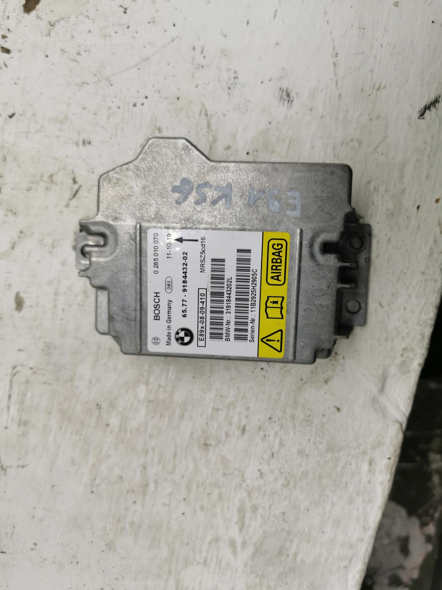 modulo Centralina airbag BMW SERIA 3 E90 E91 9184432
