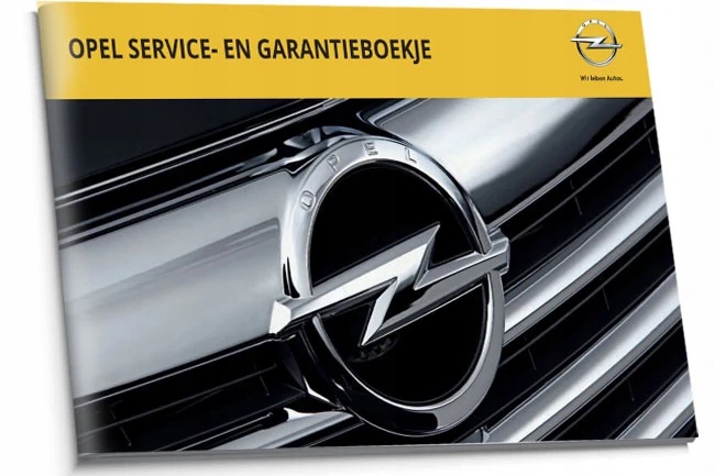 

Opel Holenderska Książka Serwisowa od 2011