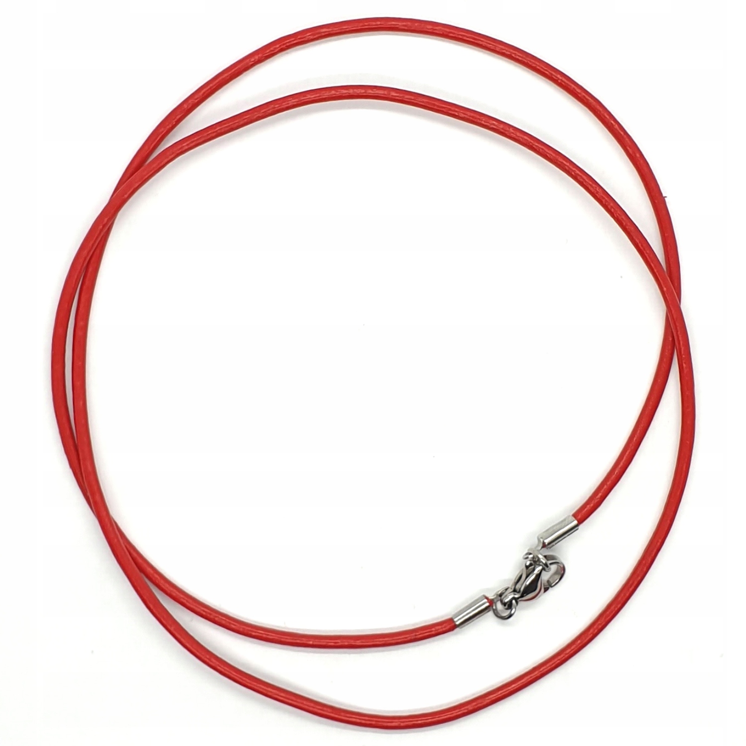 

Rzemień Skórzany Czerwony 2mm/50cm Stal chirurg.