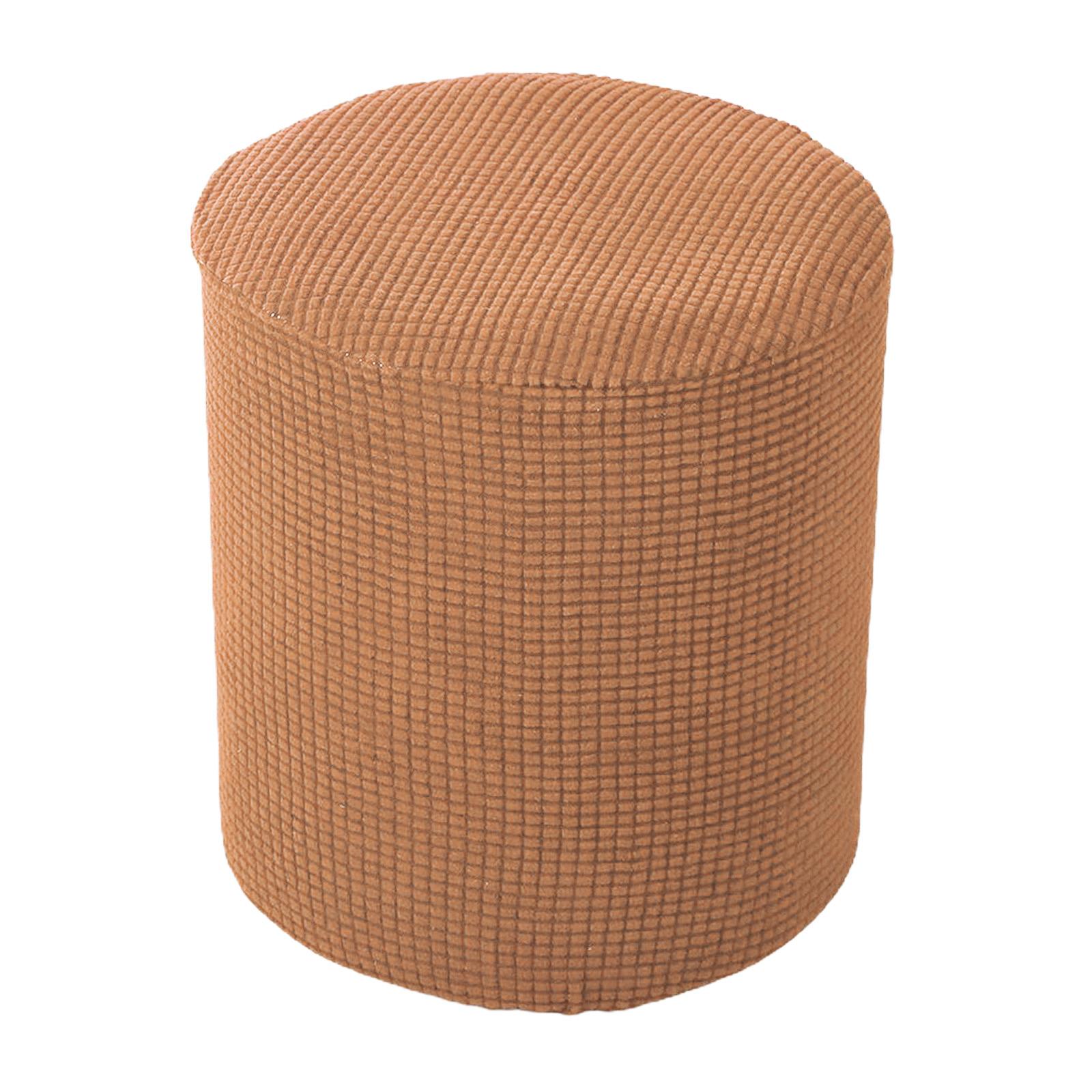 Pokrowiec na pufę z elastycznym teksturowanym