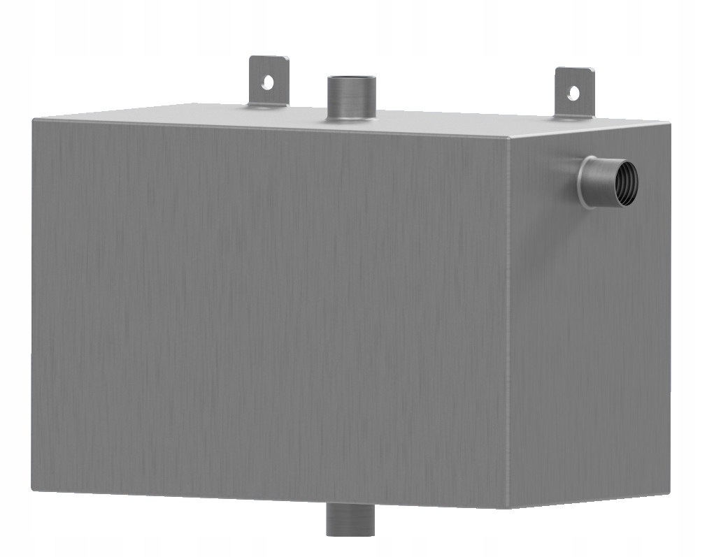 Nerezová nádoba, vyrovnávací nádrž C.o. Nerezová, 20 l, pravá