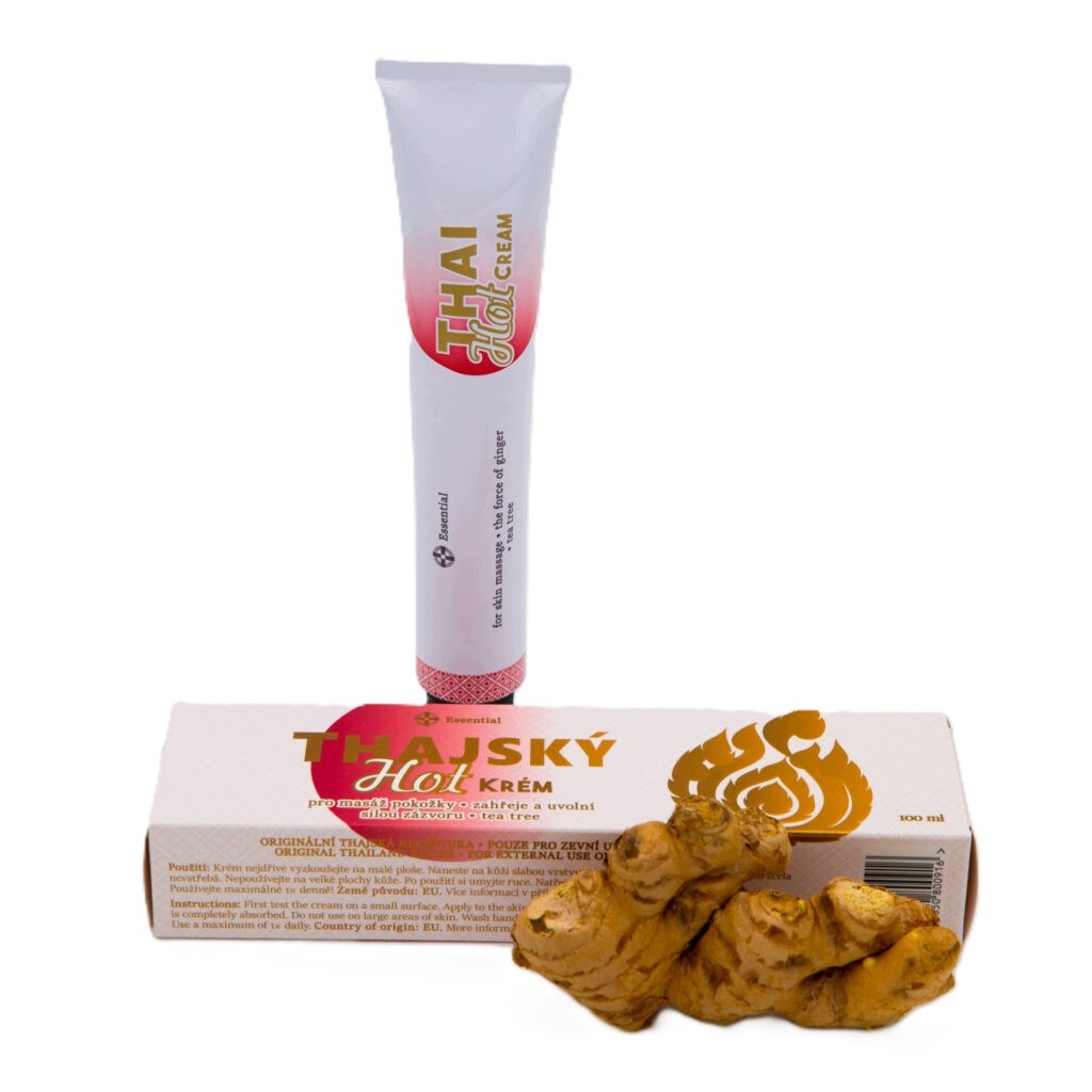 Thajská smetana Essential Hot Krém 100 ml zahřívá a uvolňuje
