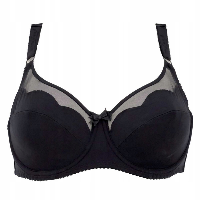 Biustonosz Anfen 85D czarny stanik miękki fiszbiny
