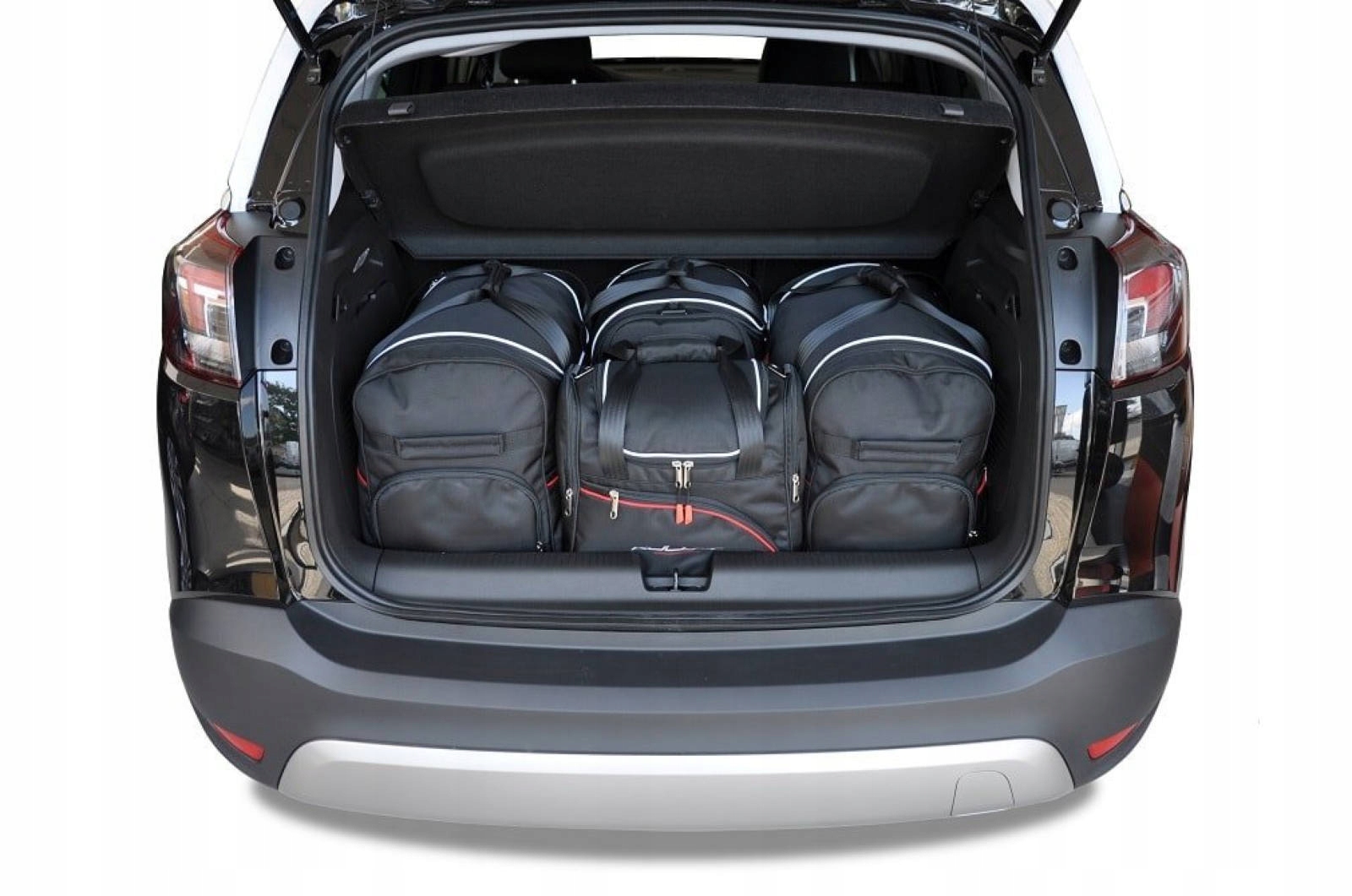 J&j Automotive Sada 4ks cestovných tašiek Aero pro Opel Crossland X 2017+