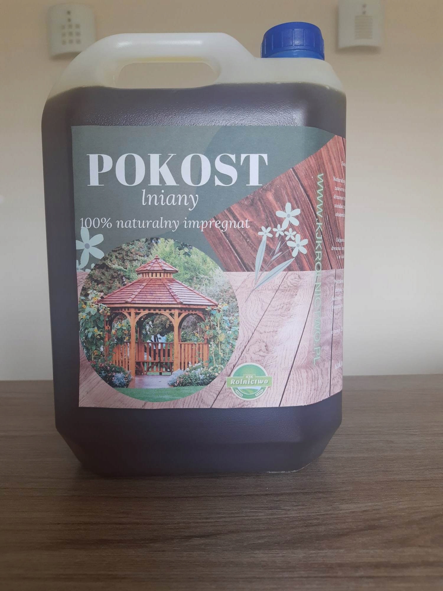Pokost Lniany 100% naturalny impregnat do drewna 5 l