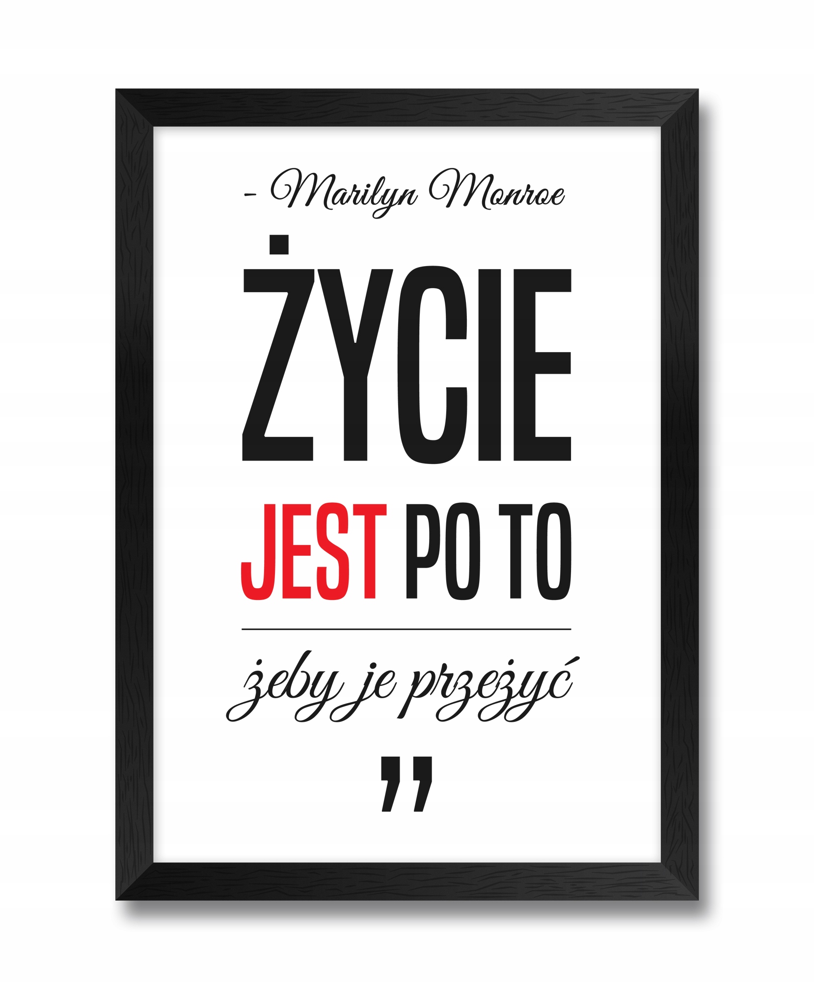 

Inspirujący obraz na ścianę napis Marilyn Monroe
