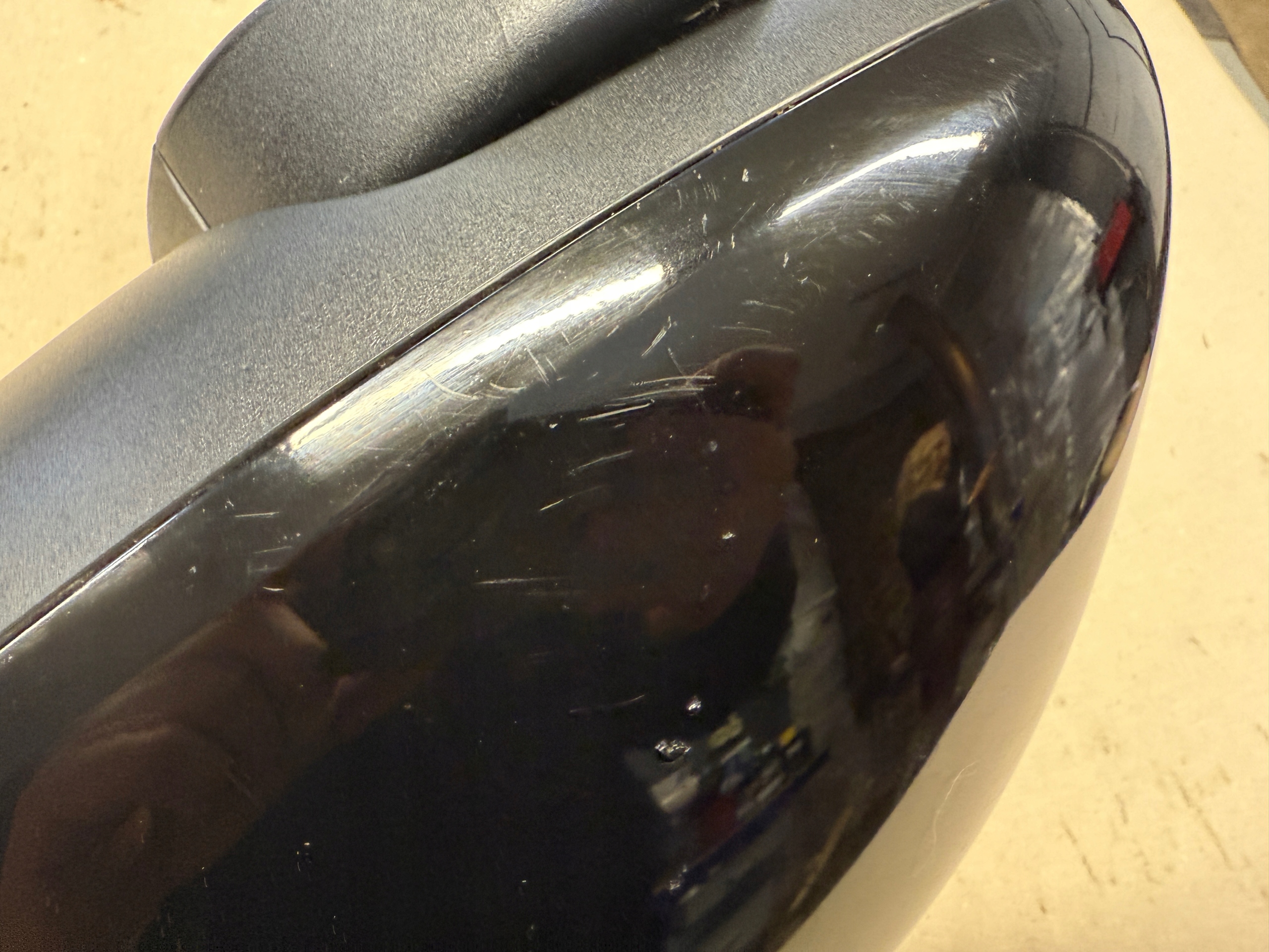 PORSCHE CAYENNE II 7P5 mirror exterior left 12 PIN EUROPA black,