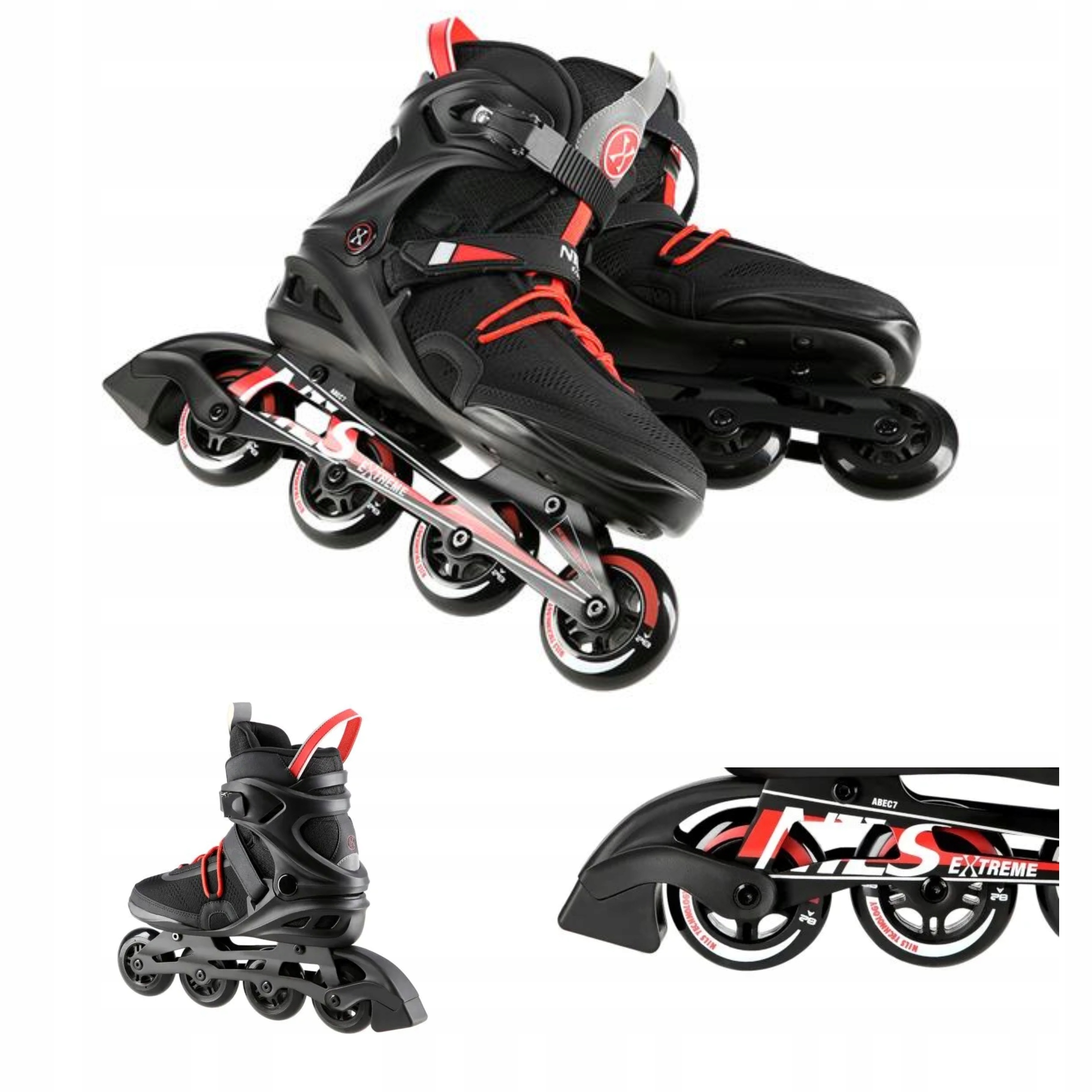 Brusle 2v1 Pánské na ložiskách ABEC7 Komfort jízdy Nils Extreme
