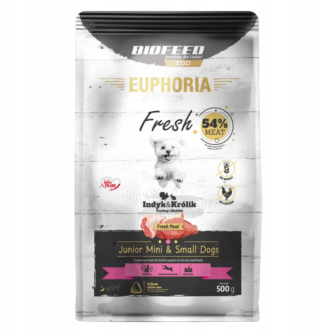 Levně Biofeed Euphoria Fresh 500g Krmivo pro štěňata miniaturních a malých plemen