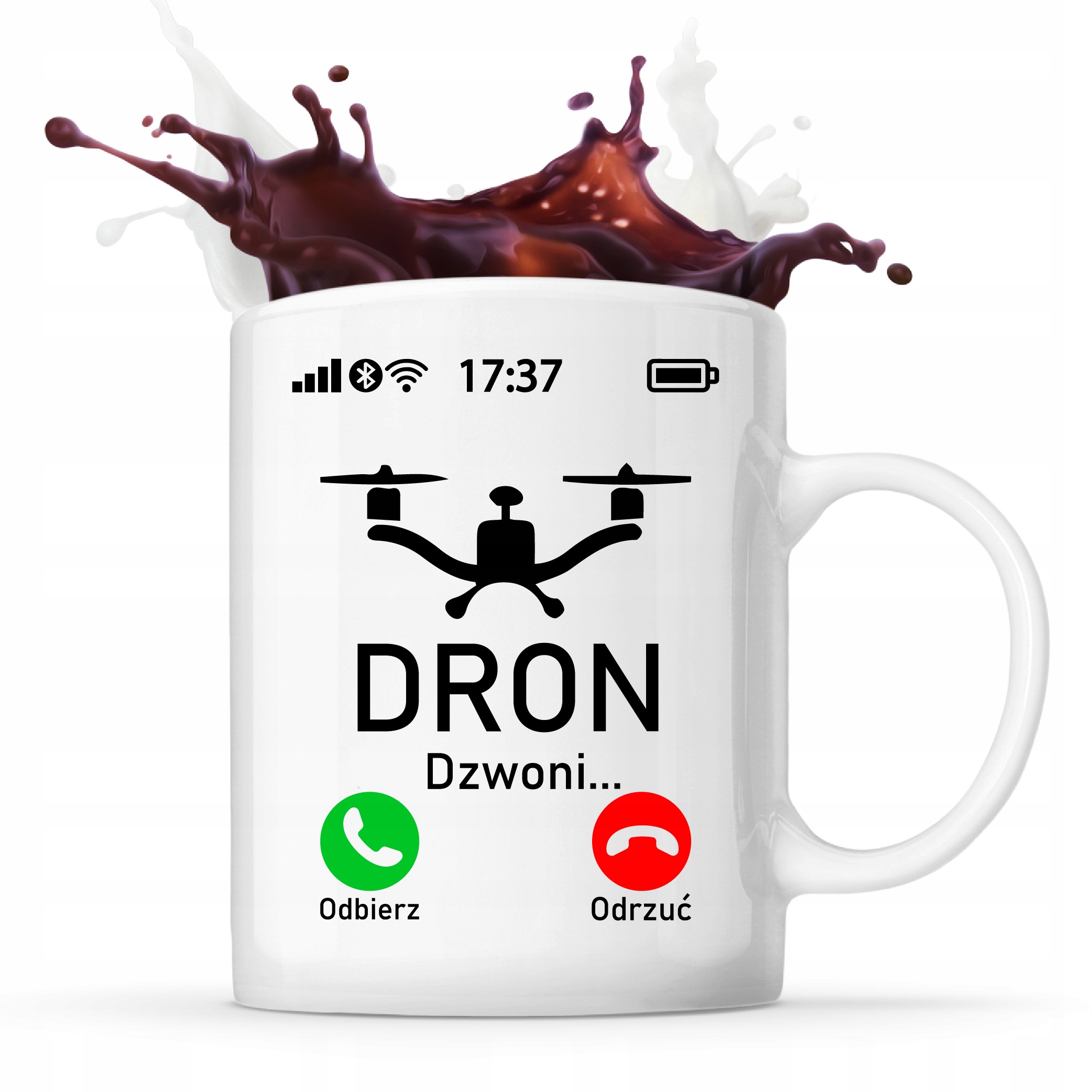 

Zabawny Kubek Z Dronem Dron Dzwoni Operator Drona