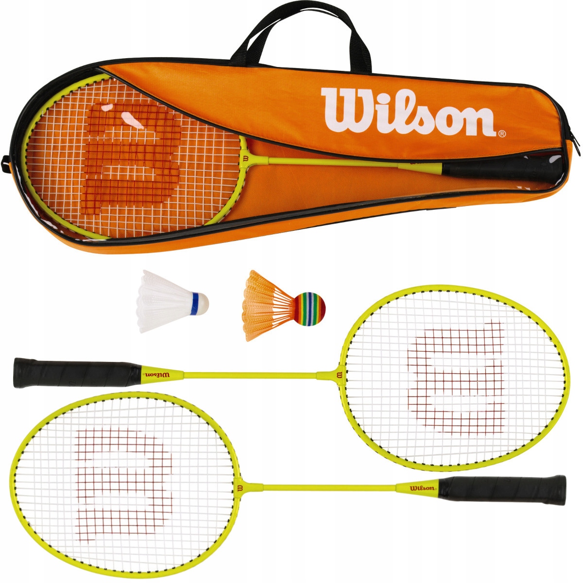 Wilson Junior Badminton 2 Rakietki +lotki+torba