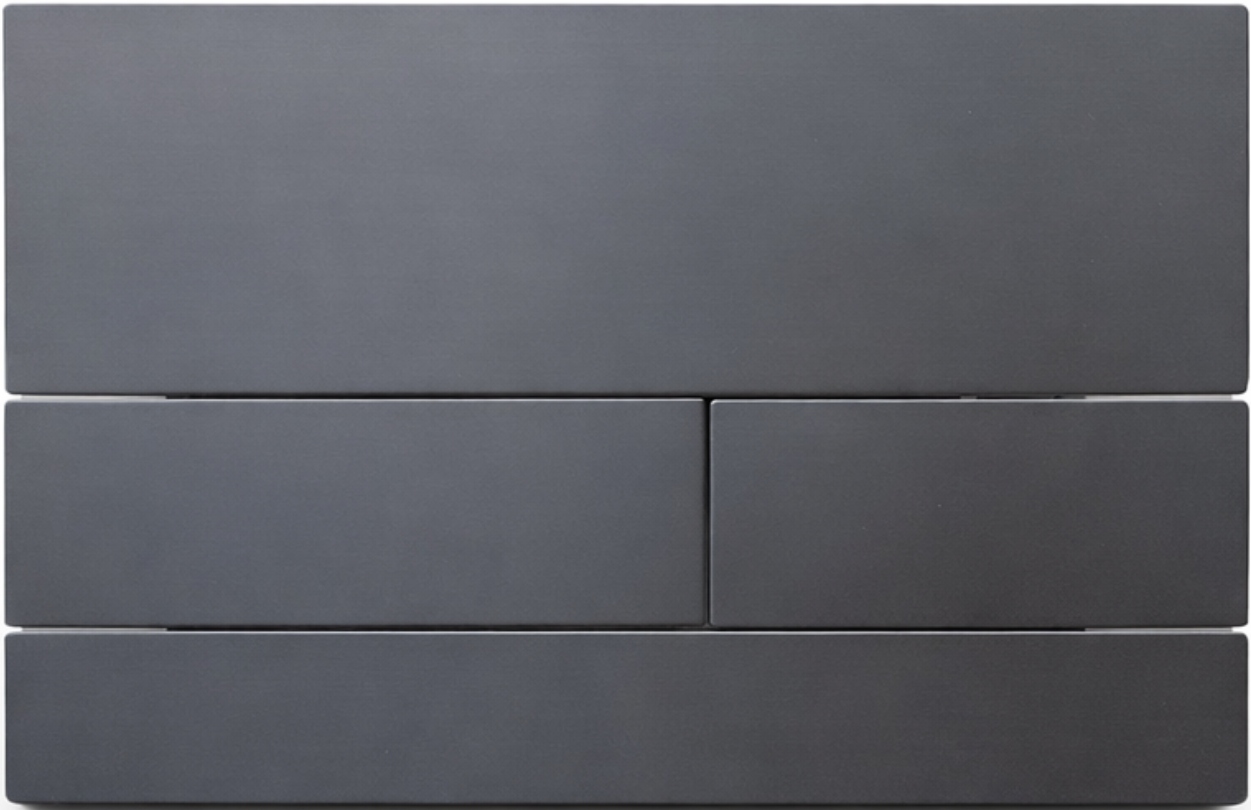 Oceľové splachovacie tlačidlo T2 gun metal pre Wc Geberit Sigma UP320 UP720