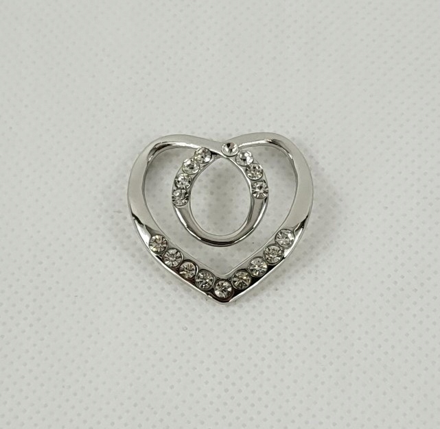 Ozdobna klamra KLIPS PIERŚCIEŃ DO APASZKI SZALA kolor srebrny Materiał dominujący inny