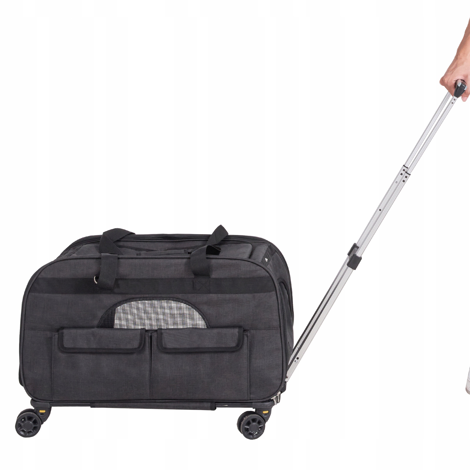 Levně Kočárek pro psa 65x36x36CM 15,8KG Nosnost Se 4 koly Úložné tašky